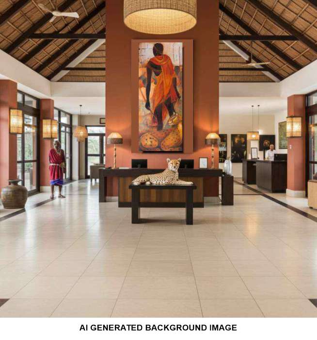 2002 - Captivating Maasai Warrior Painting – Embrace African Culture in Your Space