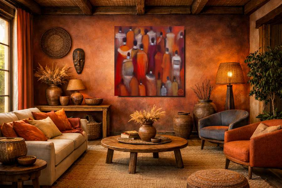 2005 - African Heat - African themed paintings of people
