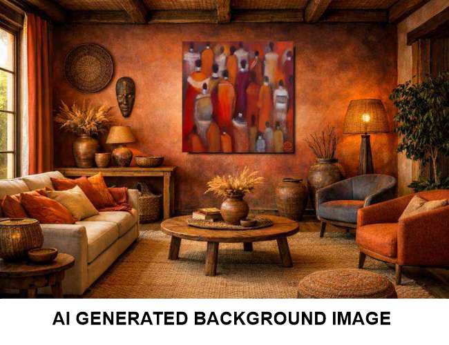 2005 African Heat: Vibrant African Themed Paintings That Enrich Your Space