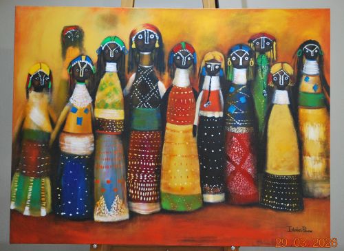 2005 - Ndebele Dolls - beautiful African paintings