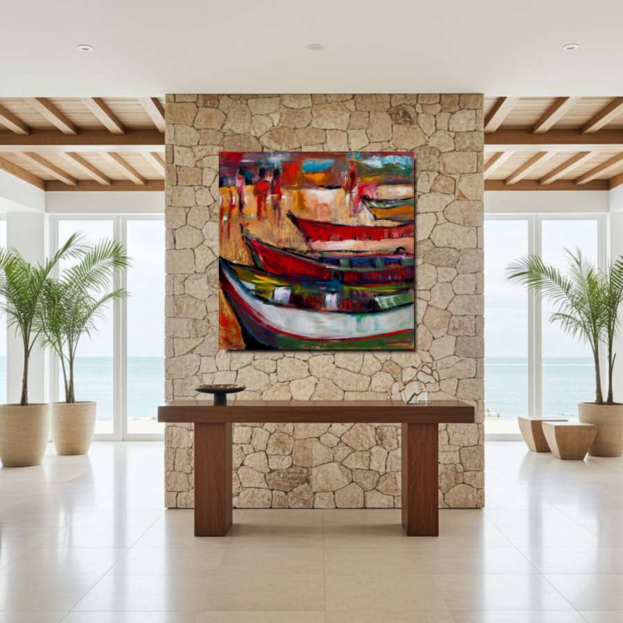2005 - Paternoster - abstract beach painting