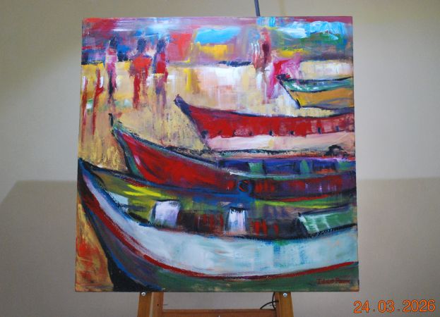 2005 - Paternoster - abstract beach painting