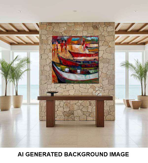 2005 - Paternoster - abstract beach painting