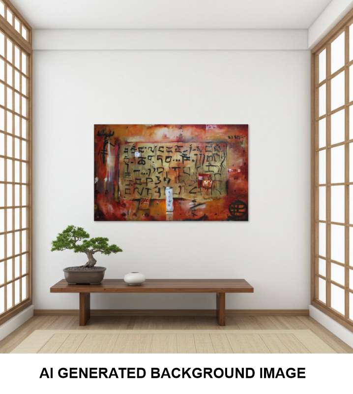 2006 Elevate Your Space with a Stunning Tibetan Painting in Gold Colour