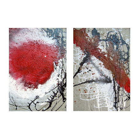 2007 Burst and Red Alert-vibrant abstract artwork