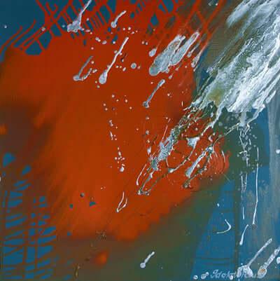 2007 Quick Silver-mixed media abstract artwork