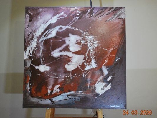 2007 - Chocolate Truffle - abstract wall art on canvas