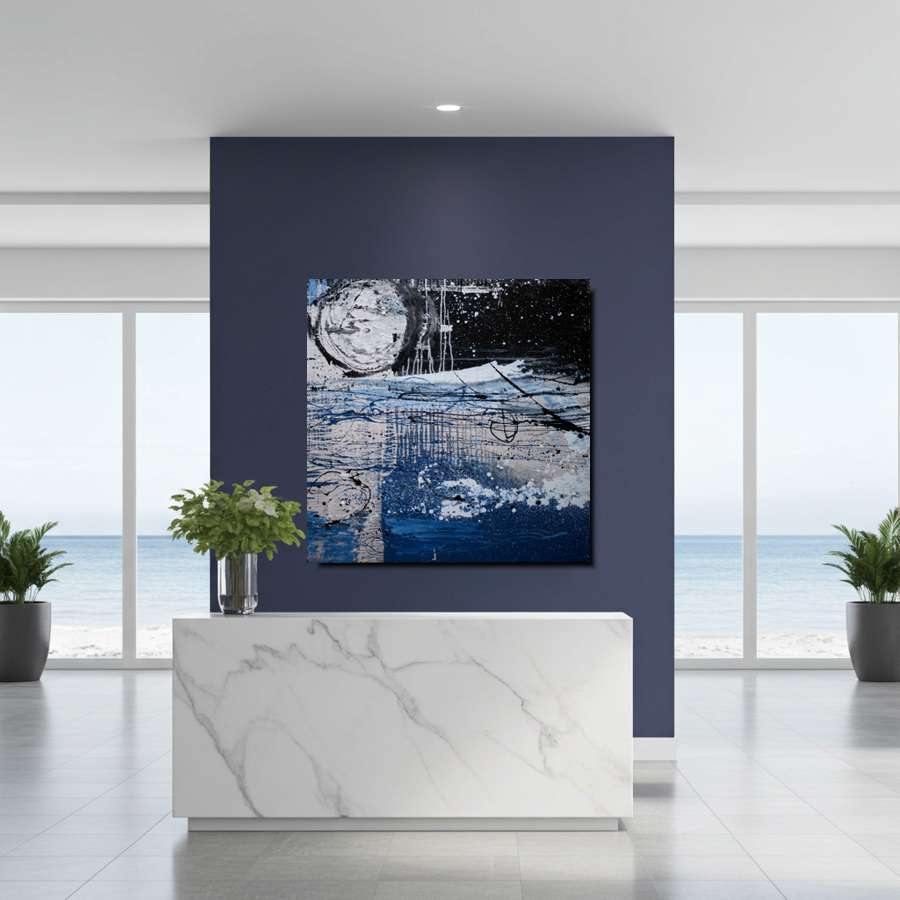 2007 - Déjà Vu - abstract artwork of the moon and the ocean