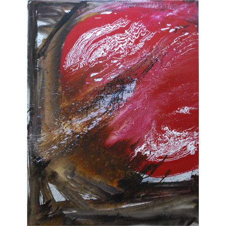 2007 - Magenta Night I - large abstract wall art on canvas idalet