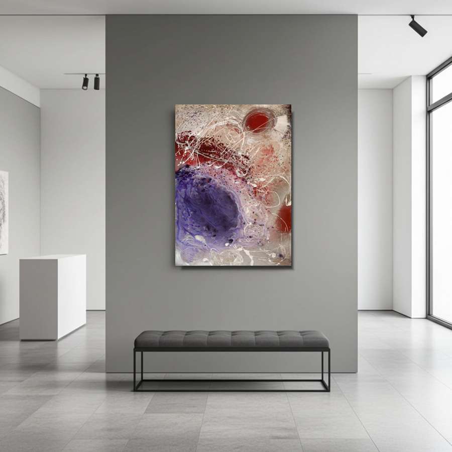 2007 - Purple Madness - abstract action artwork