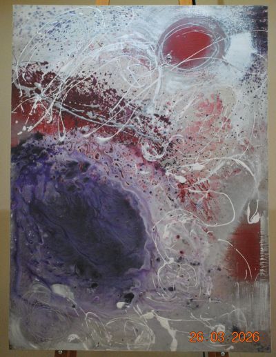 2007 - Purple Madness - abstract action artwork - idalet