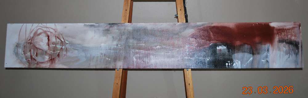 2007 - Red Rain - abstract expressionism art style - idalet