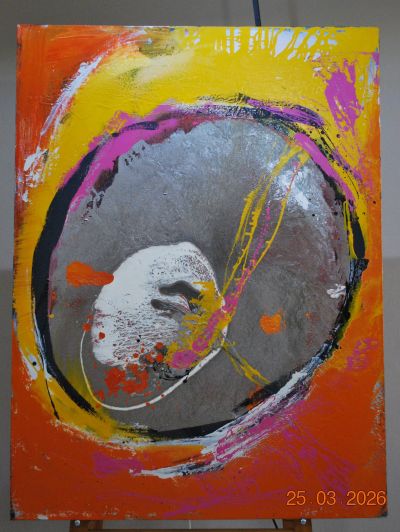 2007 - Tibet - spiritual abstract art - dome of protection - idalet