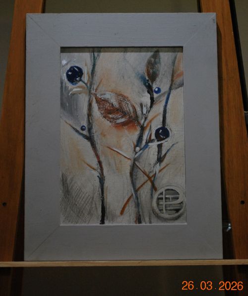 2008 Berries I-original contemporary berry artwork - idalet