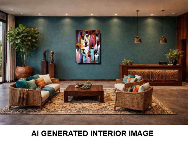 Ancestral Masquerade a canvas wall art print.