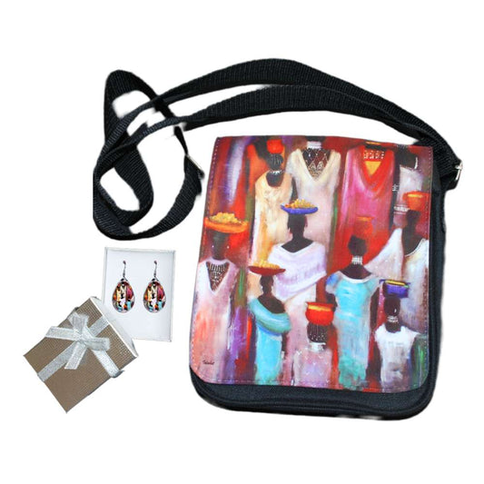 Ancestral Masquerade. A colourful ethnic gift set - idalet and erica