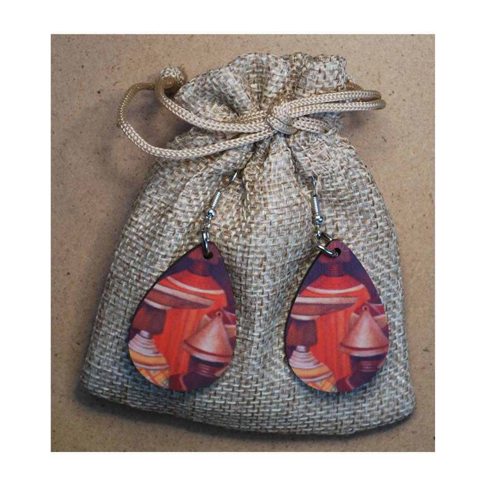 Ethnic art inspired earrings South Africa