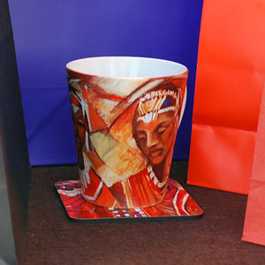 Maasai. An exclusive artistic African inspired mug. - idaletanderica