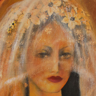 2004. Bride. Iconic portraits painting in contemporary arts.