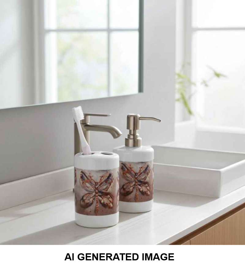 Elevate Your Space with Our Butterfly Bathroom Accessory Set