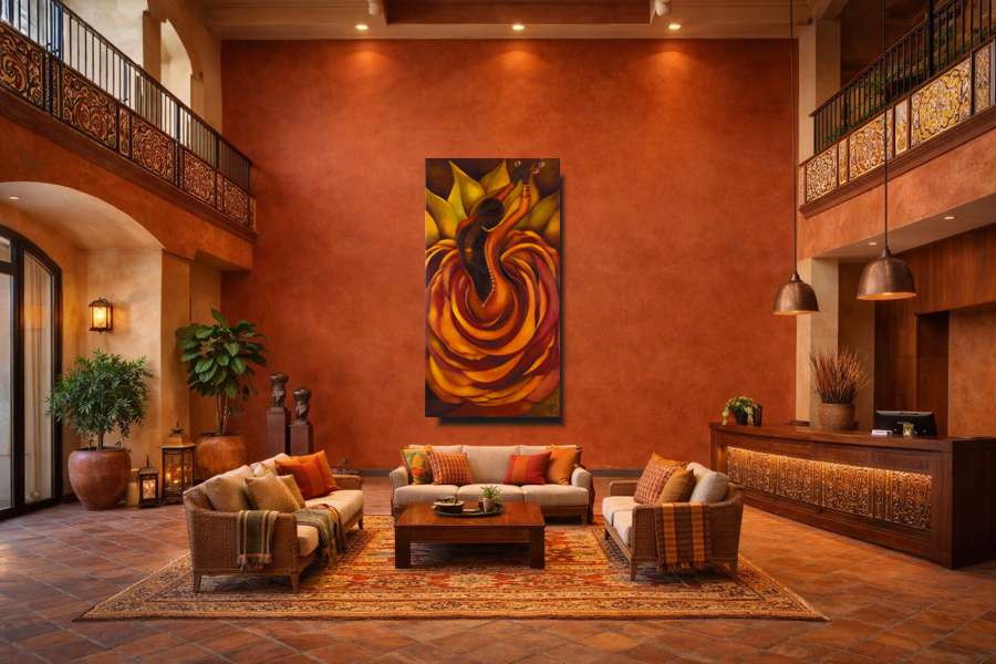Circle of unknowing a very large canvas wall art print.