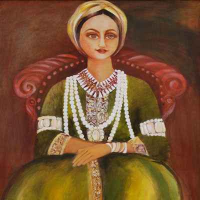 2001 Enchanting Turkish Girl Painting - A Contemporary Artwork to Elevate Your Space