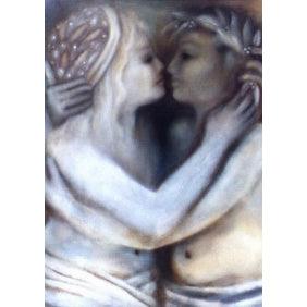 Il Bacio. Greeting and Blank Note Cards with Art - idalet