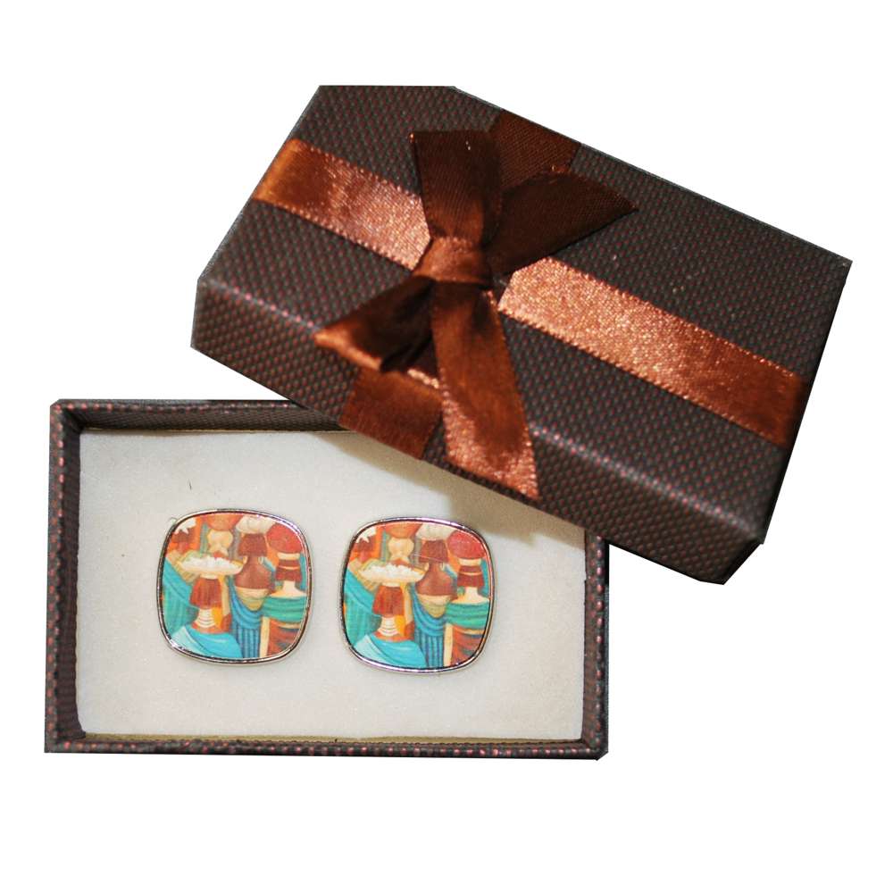 Hamba unique square stud earrings South Africa