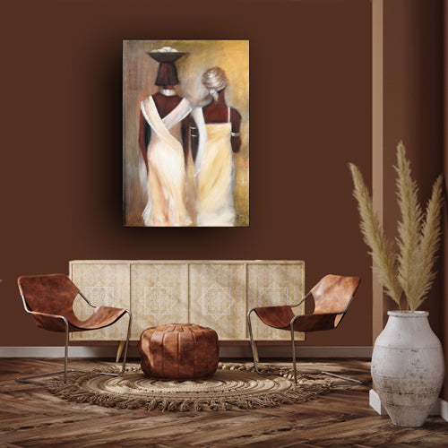 Ethnic canvas art for sale South Africa by Idalet and Erica