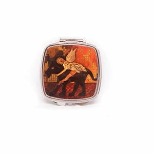 Les Paradis.  Purse size compact mirror.  - idalet and erica