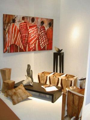 2005. Maasai Kraal. Contemporary African art for sale. - defineartgifts