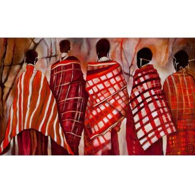 Maasai paintings on canvas