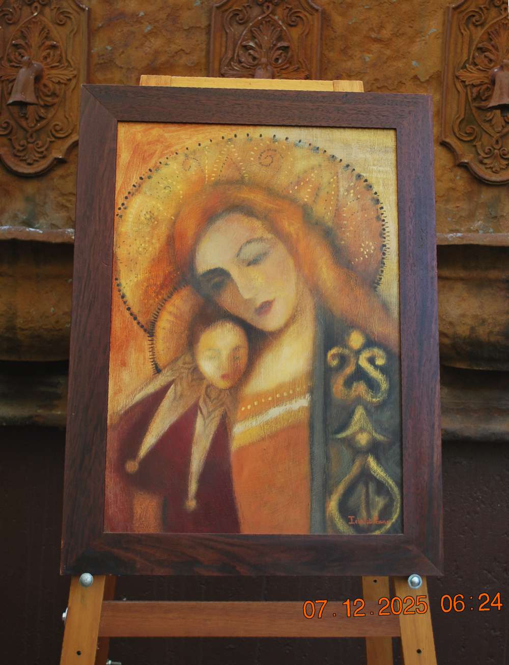 2004 - Honeysuckle - modern icon fine art painting by idalet