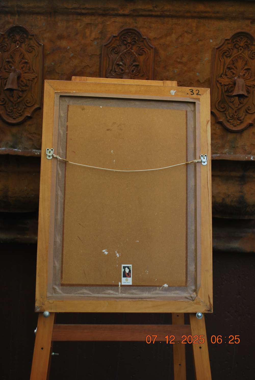 2004 - Honeysuckle - modern icon fine art painting - back.