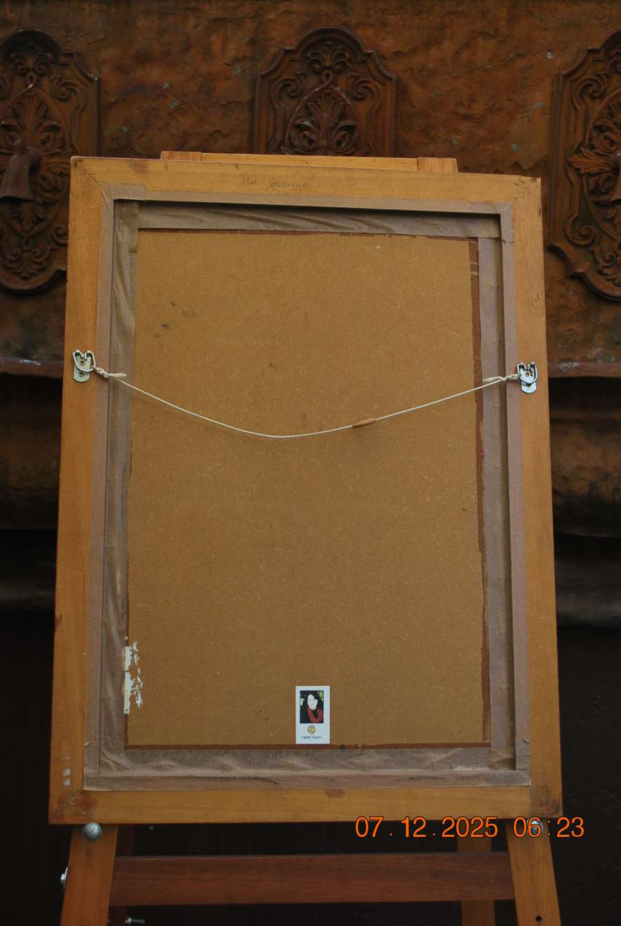 2004 - Pink Geranium - contemporary symbolist art - back