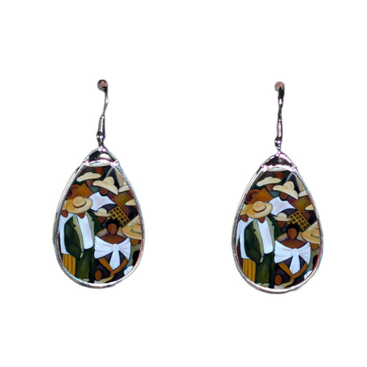 Ode to Diego - unique fine art earrings - idalet and erica