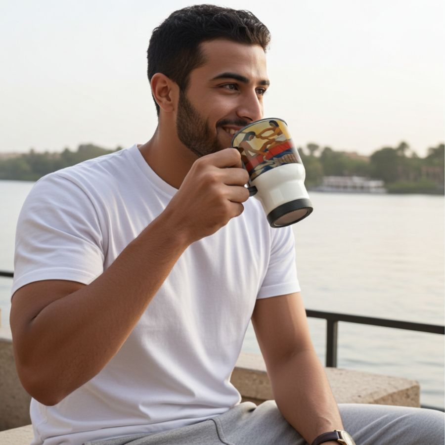 Pharaoh's Fishermen Gift Set - Travel Mug and Card Holder