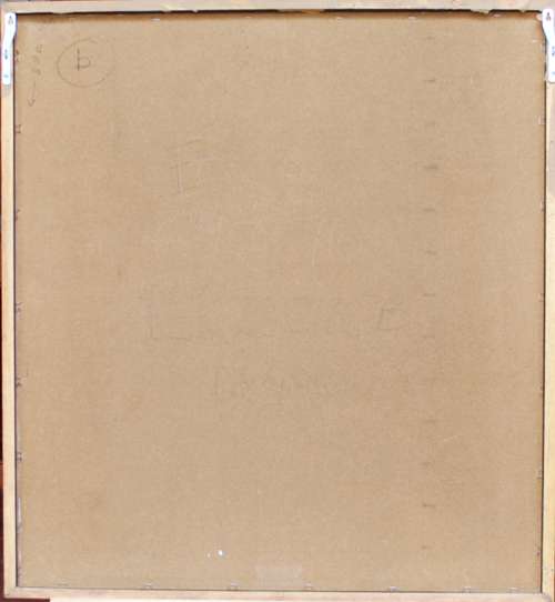 1996 Happy Cat Playful Contemporary Wall Art - Playtime Kitty - Back of frame