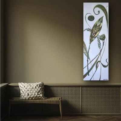 2008. Pods. Modern contemporary leaf sketches. - defineartgifts