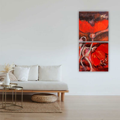 Modern floral canvas art prints Pretoria - idaletanderica