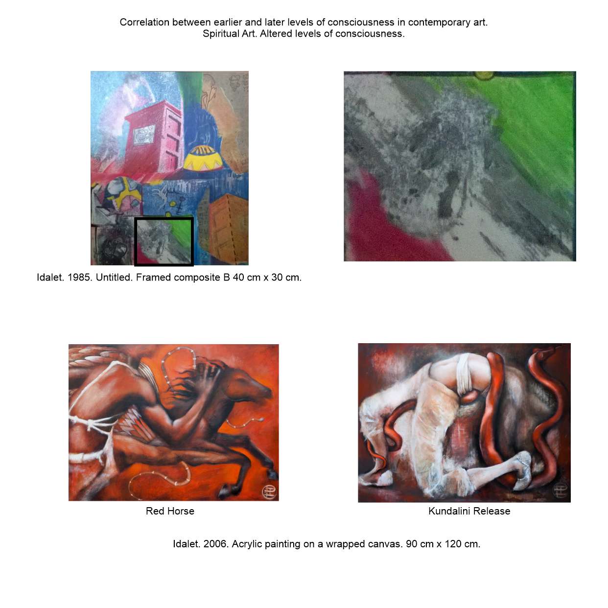 2006 - Red Horse - a shamanic journey - fine art painting