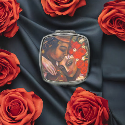 Roses Pocket Mirror - idalet and erica