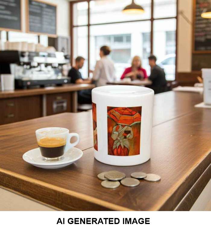 Saving for a Rainy Day: Unique Corporate Art Gift Tip Holder