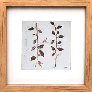 Modern Prints Winter Leaves Framed - defineartgifts