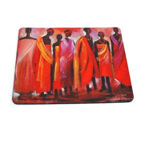 Mouse Pad Mat Colour Culture African inspired - idalet and erica