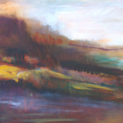 contemporary mountainscape painting idalet