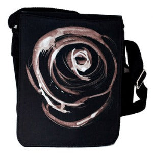 Ladies sling bag fashion Desert Rose in white and black - idalet and erica