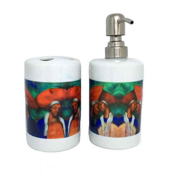 Colourful Soap Dispenser Set - Personal Ornament