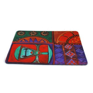 Abstract Art: Train Mouse Pad for corporate desk gifts. 