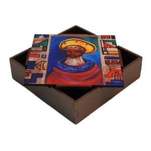 African Art: Esther, an Ndebele Woman. The jewelry box. 